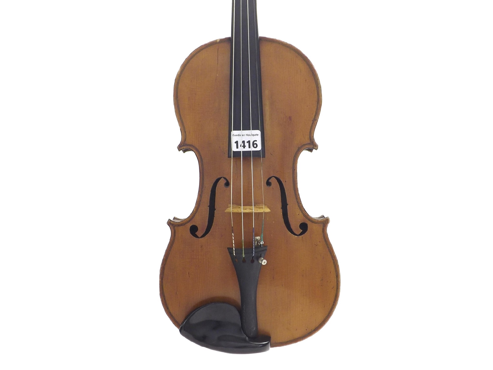 Appraisal: French violin labelled G A Chanot Manchester the two piece