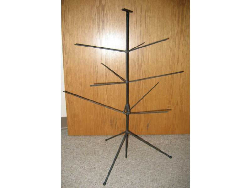 Appraisal: WROUGHT IRON MAGAZINE STAND h Estimate -