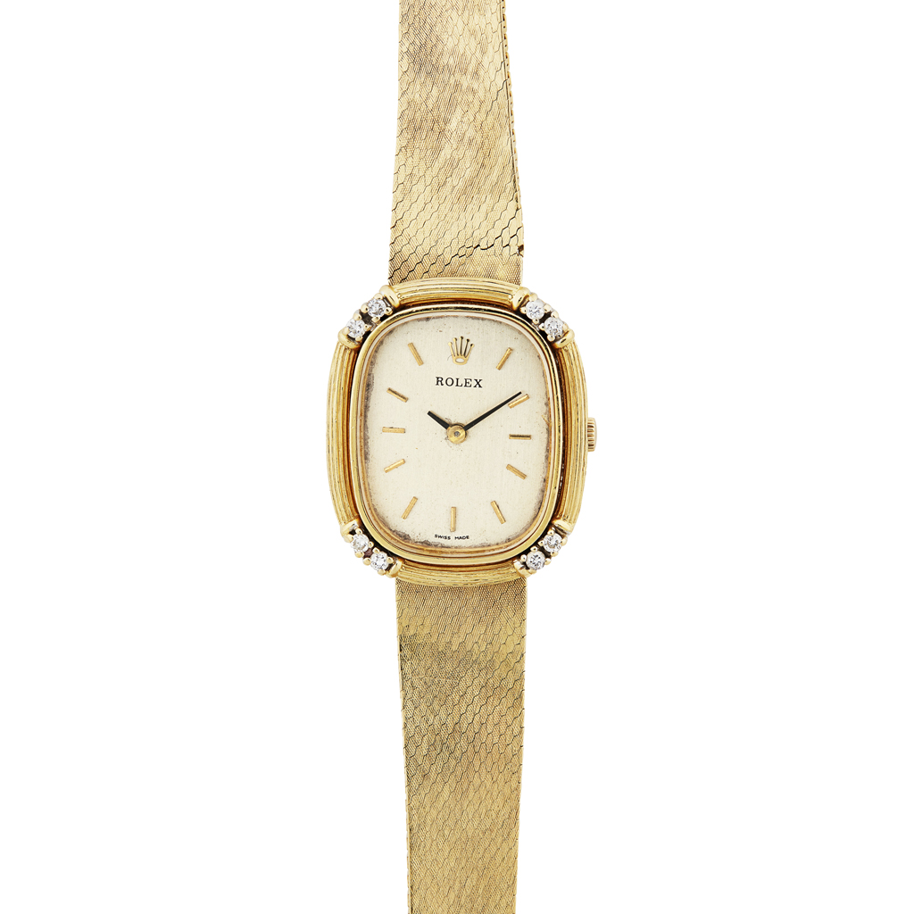 Appraisal: ROLEX - A lady's ct gold wrist watch the oval