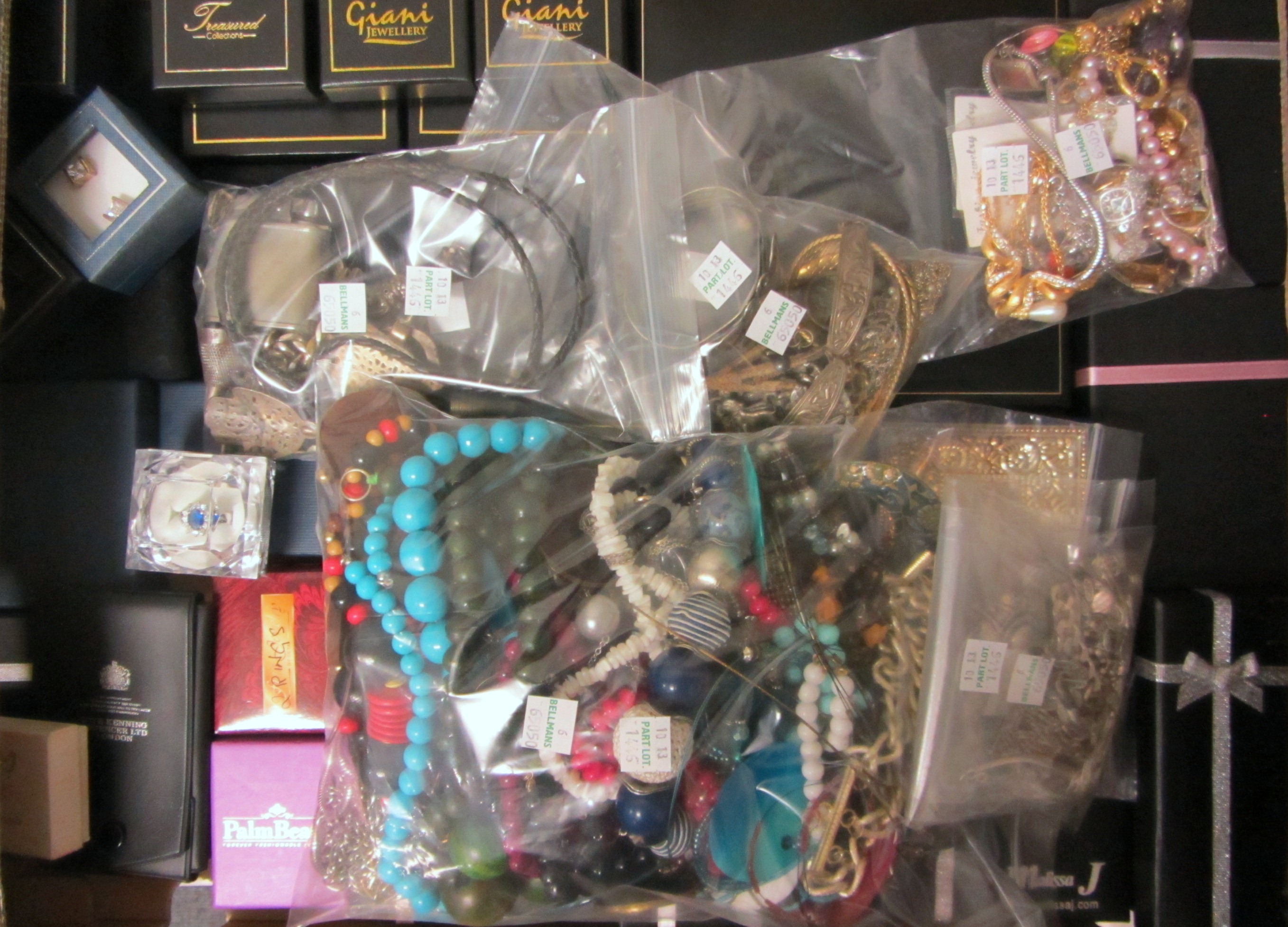 Appraisal: A large quantity of mostly costume jewellery including necklaces bracelets