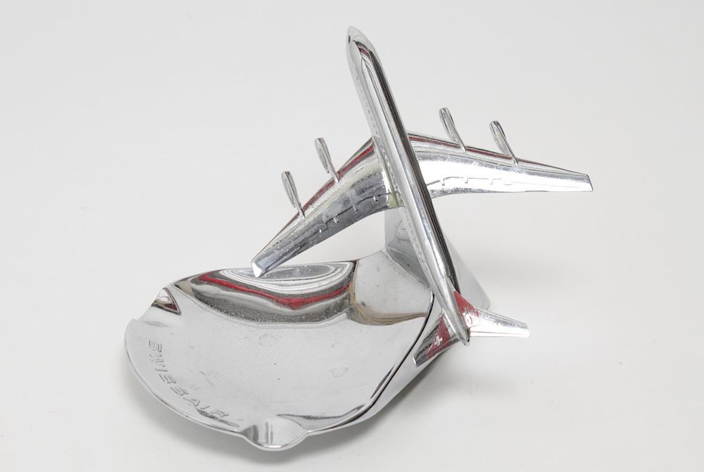 Appraisal: Swissair DC- Chromed Buhler Ashtray s Vintage s Balancing DC-