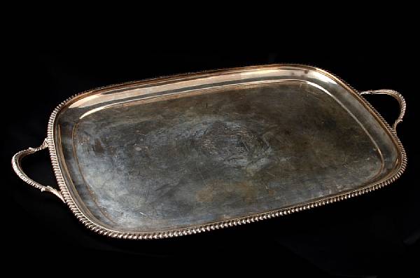 Appraisal: An Edward VII silver tea tray after the antiqueGeorge Howson