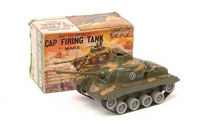 Appraisal: Marx Toys Hong Kong - Cap-Firing Tank comprising - Main