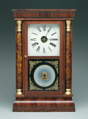 Appraisal: E N Welch shelf clock rosewood veneer case with ogee