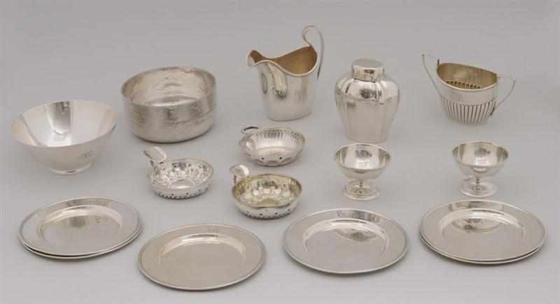 Appraisal: GROUP OF AMERICAN SMALL SILVER ARTICLES Comprising a Tiffany in