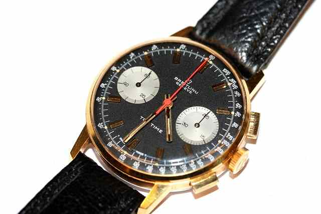 Appraisal: A BREITLING TOP TIME GILT AND STAINLESS STEEL CHRONOGRAPH with