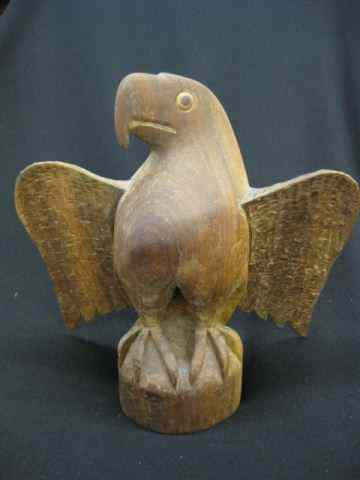 Appraisal: Henry Winter Carved Walnut Eagle signed ''