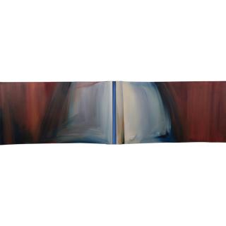 Appraisal: Patrick Kelly th Century Second Wave Oil on canvas triptych