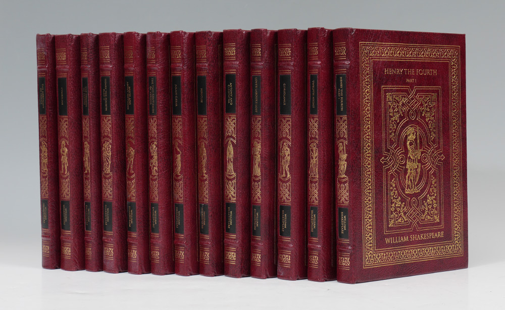 Appraisal: VOLUME EASTON PRESS LEATHER BOUND WORKS OF SHAKESPEARE of volumes