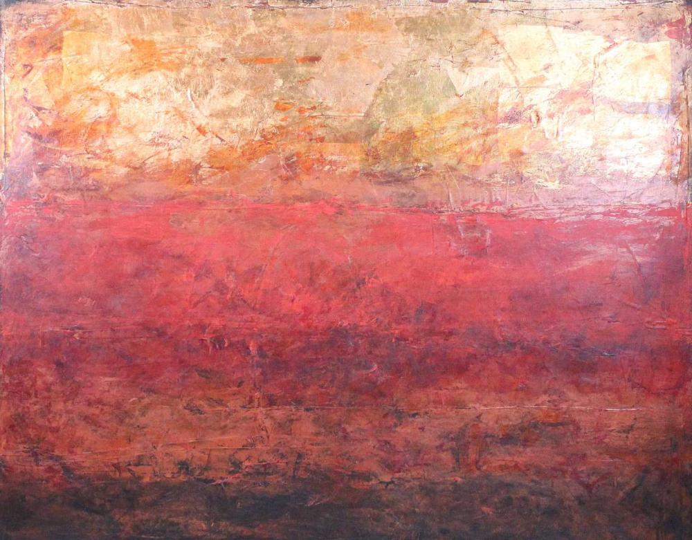 Appraisal: VICTORIA COLBURN Portland Oregon st century oil on canvas abstract