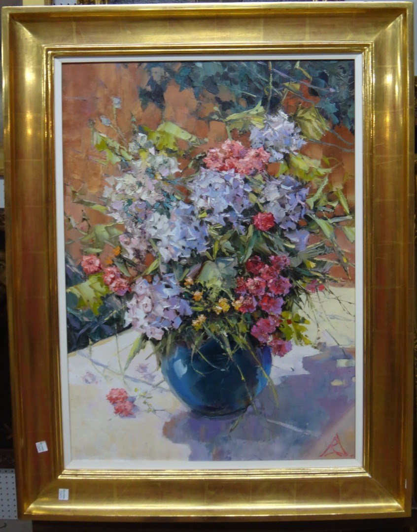 Appraisal: Pyma Daypoba late th century Still life studies of summer