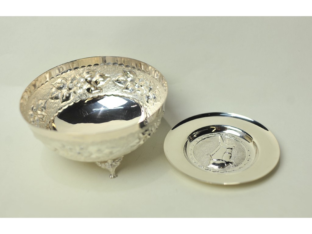 Appraisal: Lot comprising silver bowl marked and a similar dish