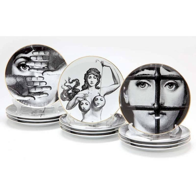 Appraisal: Piero Fornasetti for Rosenthal Julia Collector's Plates each from the