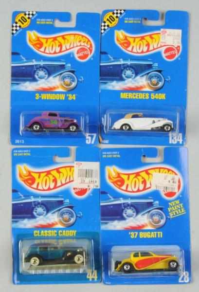 Appraisal: Lot of Mattel Hot Wheels Blue Card Vehicles Description Includes