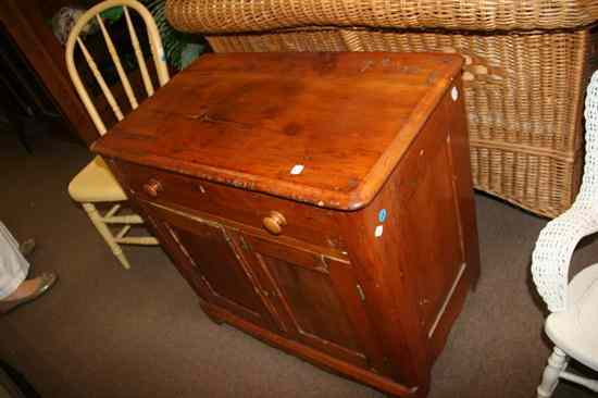 Appraisal: PINE CABINET WITH ONE LONG DRAWER ABOVE TWO CABINET DOORS