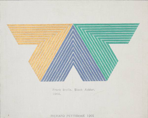 Appraisal: Richard Pettibone American b Frank Stella Set Frank Stella Slieve