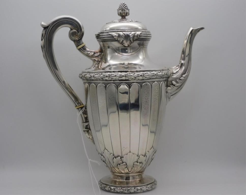 Appraisal: PAUL TALLOIS PARIS COFFEE POT MID-LATE TH C Appears to