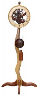 Appraisal: Gary Johnson handmade custom sculptural floor standing wood clock Gary