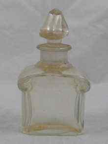 Appraisal: A Guerlain clear glass scent bottle approx cm in height