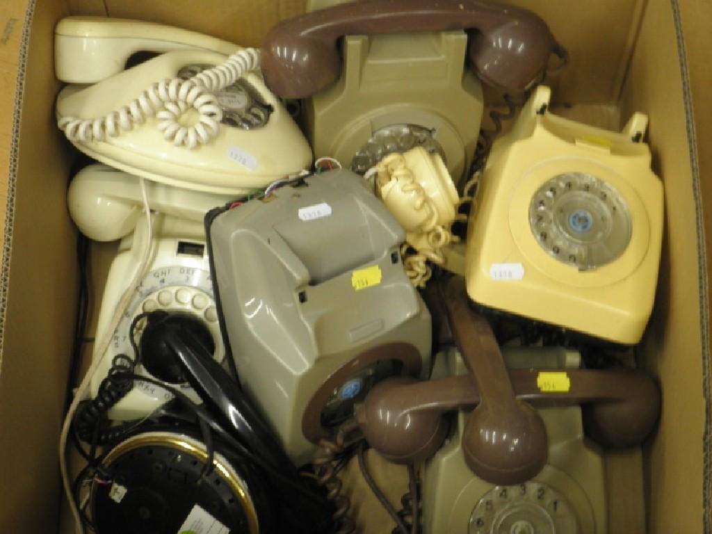 Appraisal: Seven various telephones