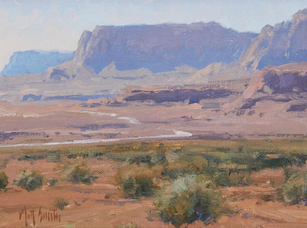 Appraisal: Matt Smith b -A to Kanab Oil on linen board