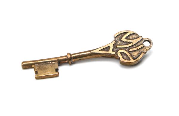 Appraisal: A Tiffany Studios gilt-bronze cabinet key circa impressed TIFFANY STUDIOS