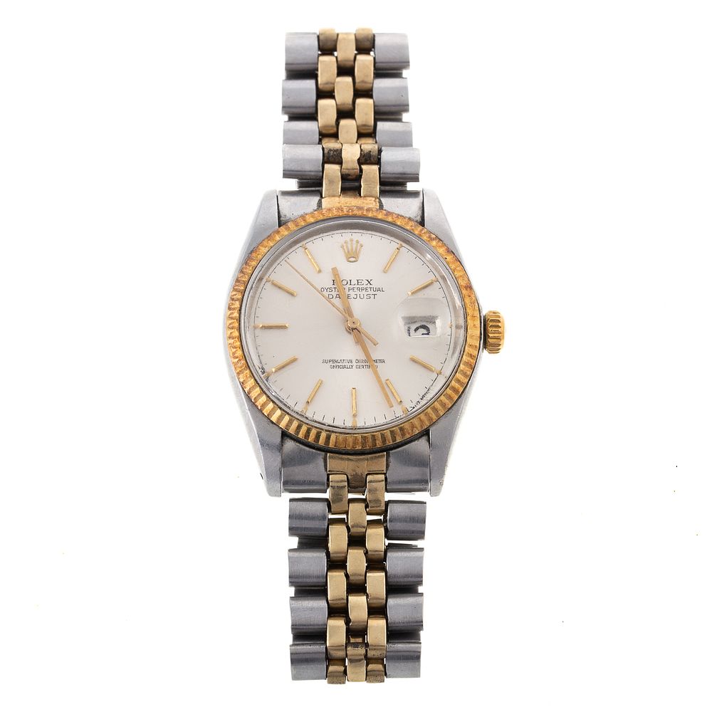 Appraisal: A s Two Toned Rolex 'Datejust K yellow gold and