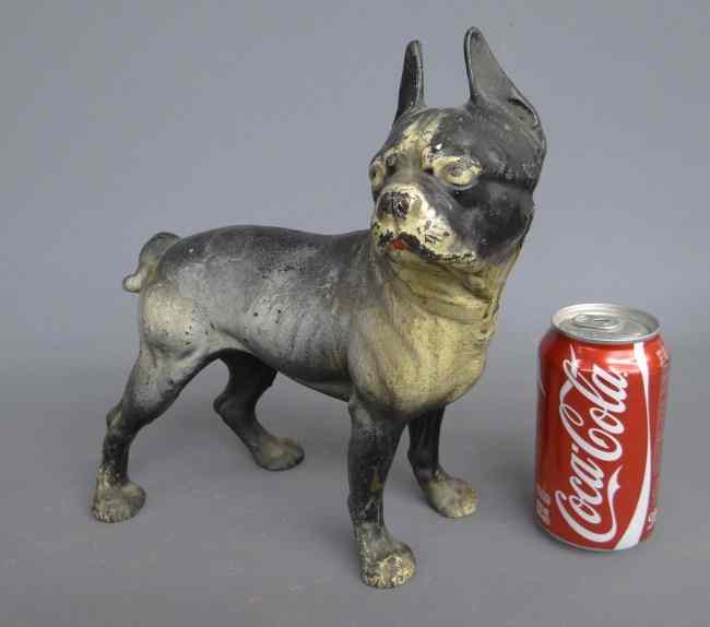 Appraisal: Early painted terrier doorstop '' W '' Ht