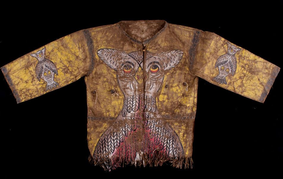 Appraisal: Pueblo Indian Polychrome Painted Shirt c - The lot features