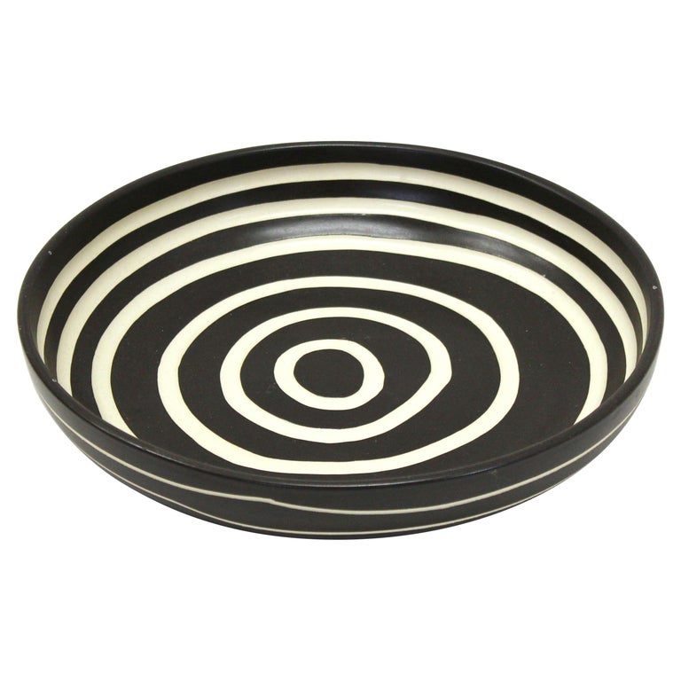 Appraisal: POSTMODERN STUDIO POTTERY CHARGER PLATE Postmodern studio pottery charger plate