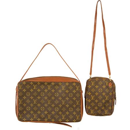 Appraisal: Two Louis Vuitton Monogram Toile Shoulder Bags Estimate -