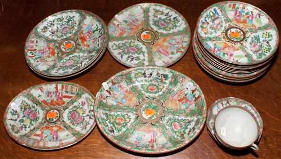 Appraisal: Chinese Export Rose Medallion porcelain articles late th century pieces