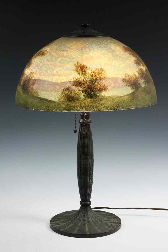 Appraisal: HANDEL TABLE LAMP - Handel Table Lamp with '' frosted