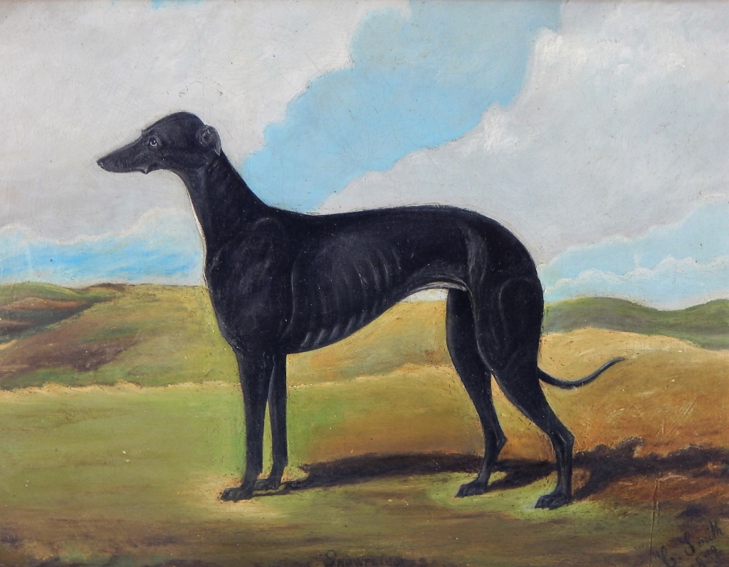 Appraisal: C SMITH ENGLISH SCHOOL PRIZED DOG PAINTING England th CenturyNaturalistic