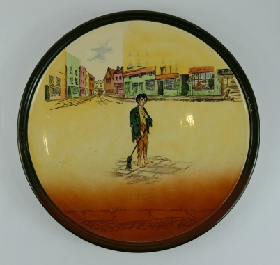 Appraisal: Royal Doulton Dickens seriesware large charger Poor Joe D diameter