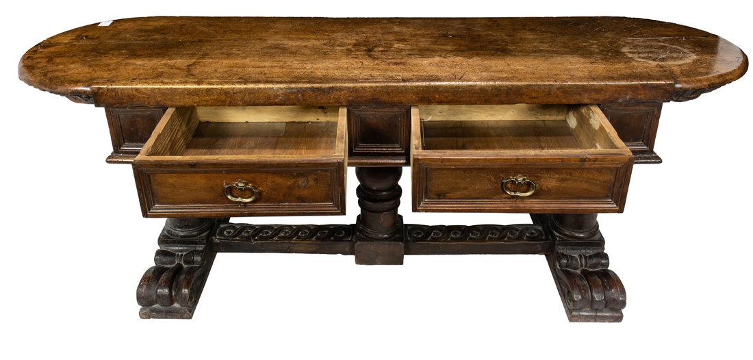 Appraisal: A CONTINENTAL PROVINCIAL WORK TABLE A Continental Provincial work table