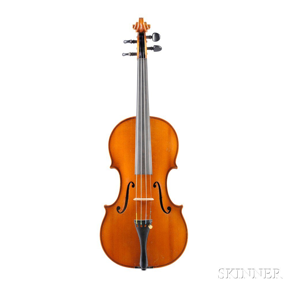 Appraisal: Czech Violin Attributed to Bohuslav Lantner Prague labeled BOHUSLAV LANTNER