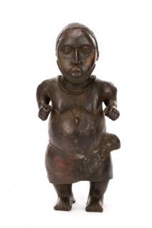 Appraisal: Benin Kingdom Nigeria Court Dwarf Bronze Benin Kingdom Nigeria Court