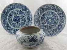 Appraisal: An th century Chinese ceramic blue and white bowl decorated