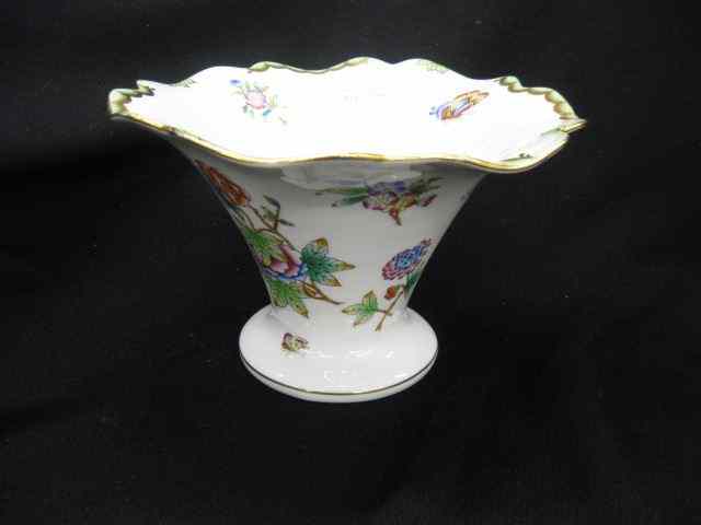 Appraisal: Herend ''Rothschild'' Porcelain Vase butterfly floral signed '' excellent