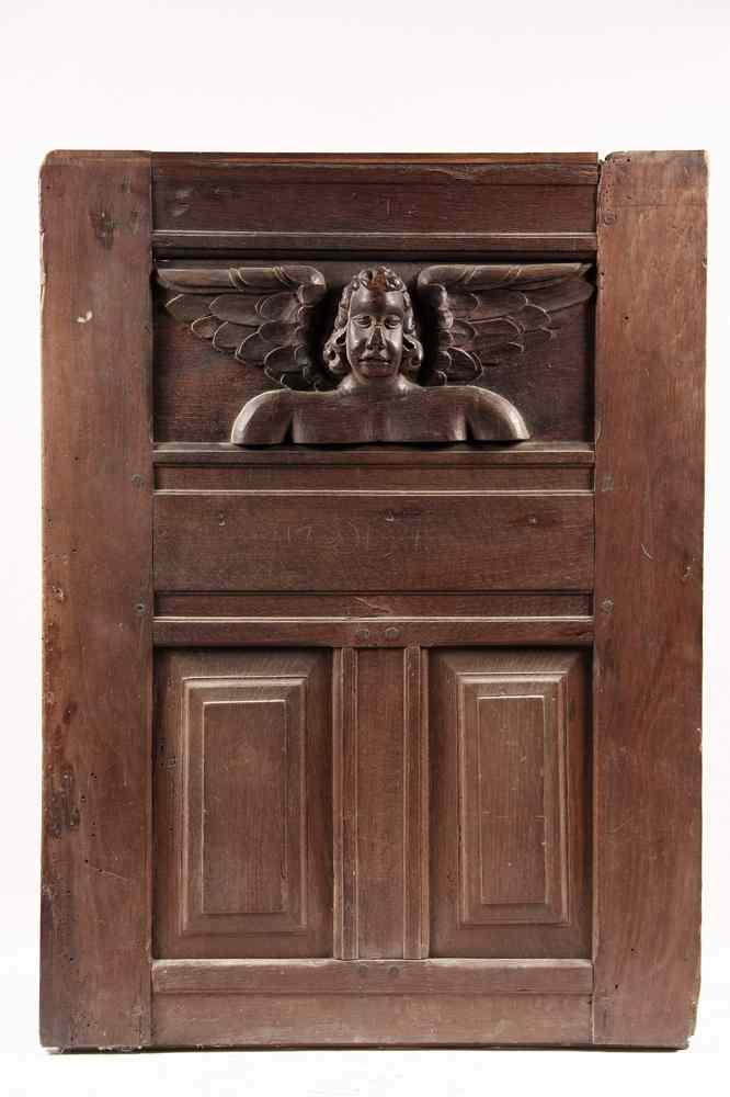 Appraisal: CARVED ENGLISH OAK PANEL - th c English Oak Carved