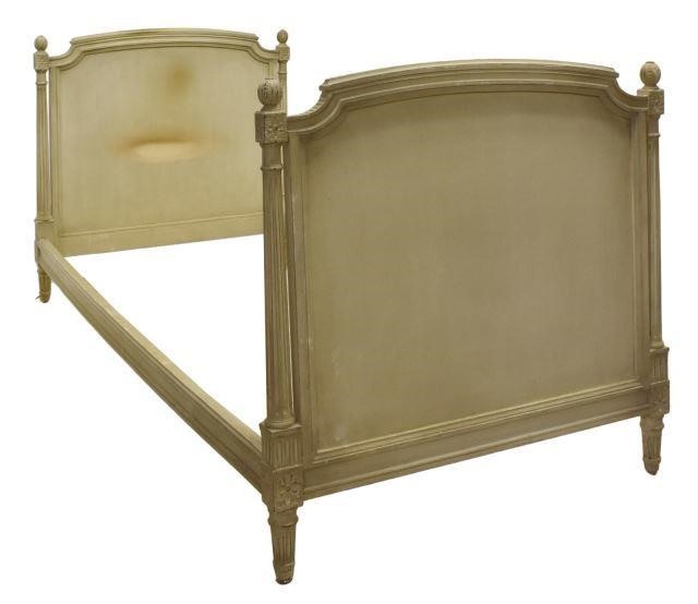 Appraisal: French Louis XVI style bed late th c headboard and