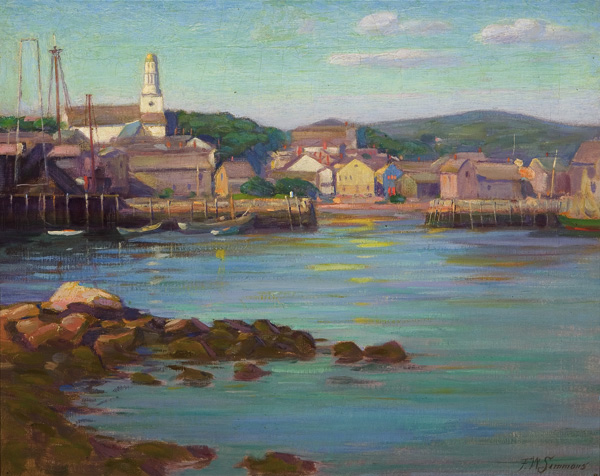 Appraisal: SIMMONS FREEMAN WILLIS American d Summer Day Rockport oil on