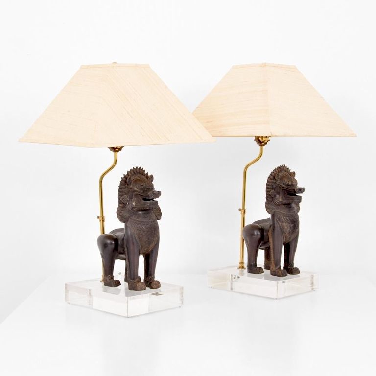 Appraisal: Pair of Lamps Selected by T H Robsjohn-Gibbings Provenance Selected