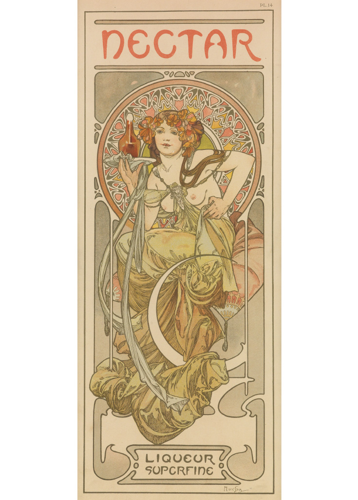 Appraisal: ALPHONSE MUCHA - NECTAR Documents D coratifs pl x inches