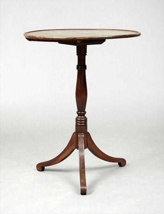 Appraisal: Regency Mahogany Tilt-Top Candlestand in in diam