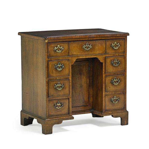 Appraisal: GEORGE II KNEE HOLE DESK Condition Report