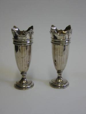 Appraisal: A PAIR OF VASES maker W G S Birmingham of