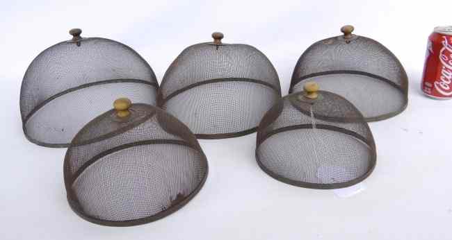 Appraisal: Set of five early graduated fly screens