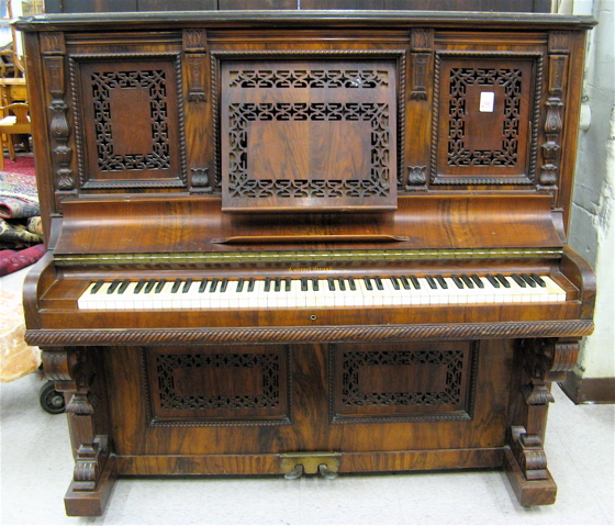 Appraisal: VICTORIAN UPRIGHT GRAND PIANO J C Fischer by Aeolian New